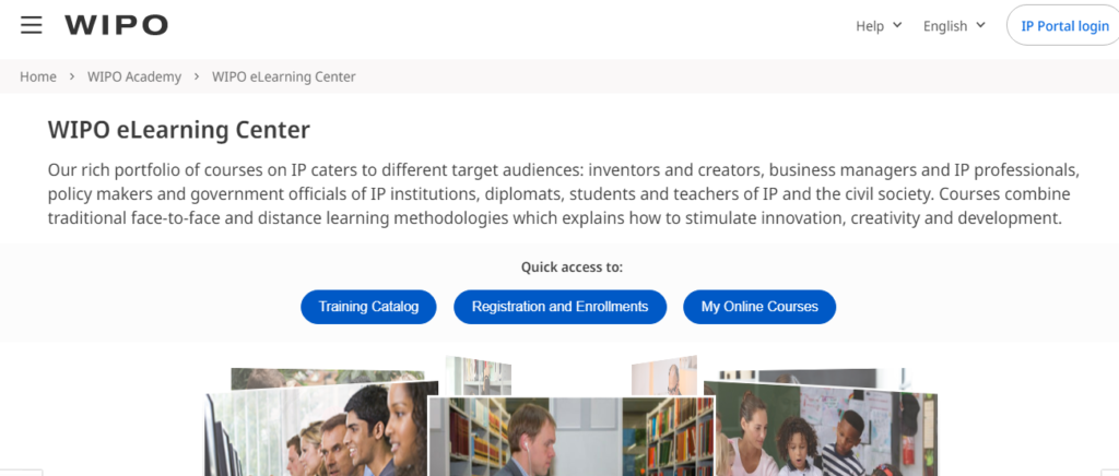 WIPO Academy home page